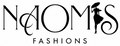 Logo of Naomis Fashions with a stylized silhouette of a woman on a white background